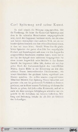 Carl Spitzweg und seine Kunst