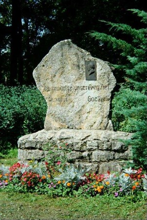 Goethegedenkstein im Kurpark