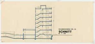 Wohn- und Geschäftshaus Wilmersdorfer Straße 131, Berlin-Charlottenburg: Schnitt 1:100