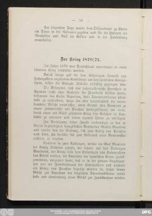 Der Krieg 1870/71.