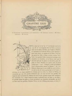 Chapitre XXIII. Géographie. Climatologie ...