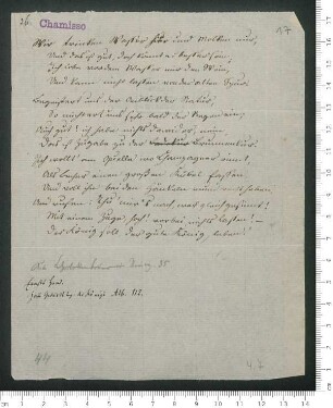 [Ohne Titel] ["Am 3. August in Reinerz"] [Abschrift mit wenigen Korrekturen ]