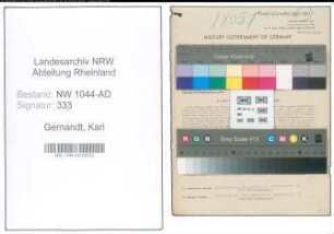 Entnazifizierung Karl Gernandt , geb. 12.01.1887 (Amtsbaumeister)