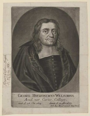 Bildnis des Georg Hieronimus Welschivs