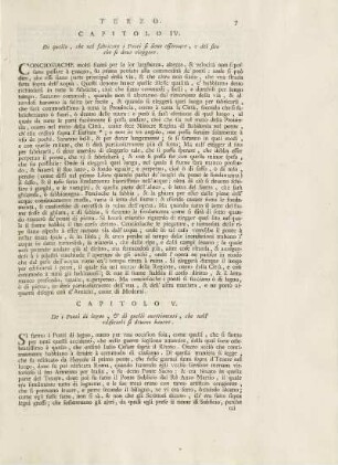 Capitolo IV. Di quello, che nel fabricare i Ponti si dene osseruare, e del sito che si deue eleggere