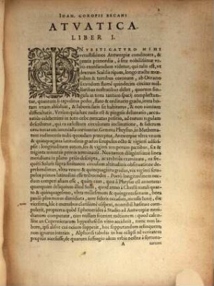 Ioan. Goropii Becani Origines Antwerpianae Sive Cimmeriorum Becceselana : Novem Libros Complexa