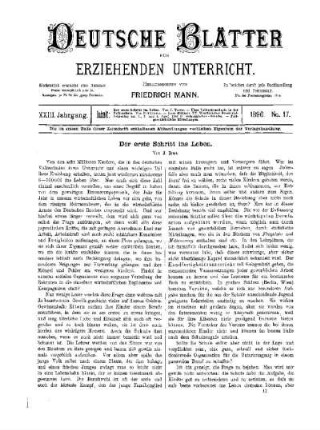 Der erste Schritt in Leben