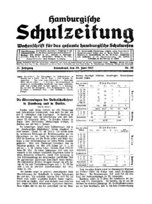 Die Alterszulagen der Volksschullehrer in Hamburg und in Berlin