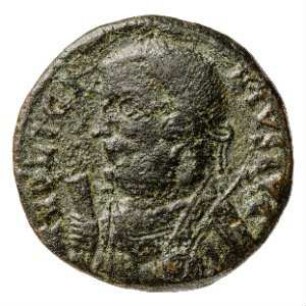 Münze, Follis, 317 - 320 n. Chr.