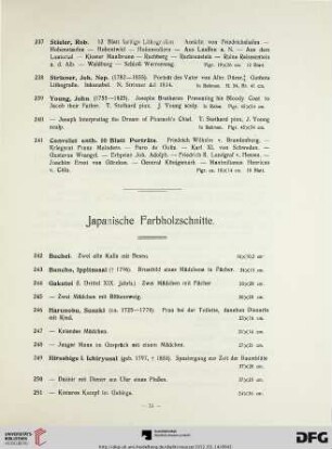 Japanische Farbholzschnitte (Nr. 242-327)