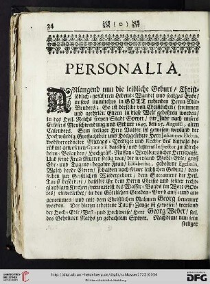 Personalia