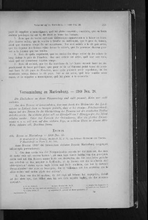 Versammlung zu Marienburg. - 1389 Dez. 28.