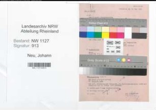 Entnazifizierung Johann Neu , geb. 00.00.0000 (Bauunternehmer)