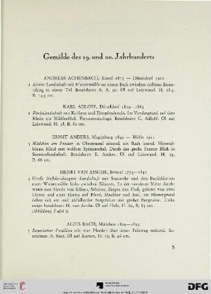 Gemälde des 19. und 20. Jahrhunderts (Nr. 1-233)