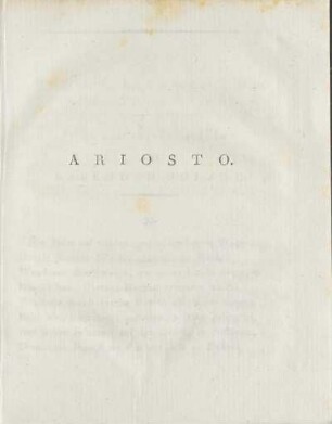 Ariosto.