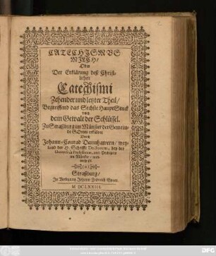10: Begreiffend das Sechste HauptStuck von dem Gewalt der Schlüssel
