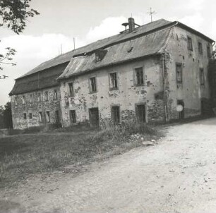 Auerbach-Sorga. Ehem. Gut (18. Jh.). Herrenhaus. Straßenansicht