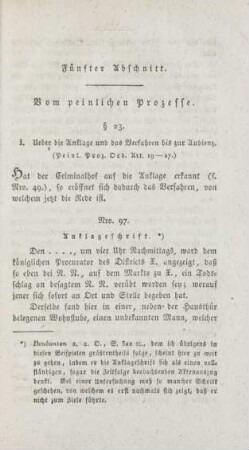 Fünfter Abschnitt. Vom peinlichen Prozesse