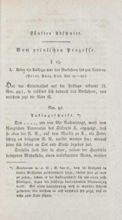 Fünfter Abschnitt. Vom peinlichen Prozesse