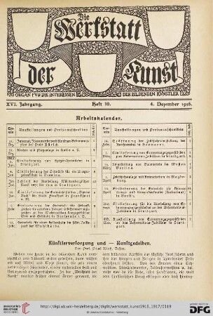 Arbeitskalender
