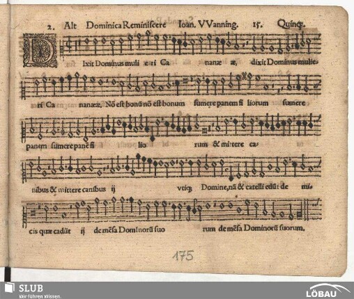 15. Dixit Dominus mulieri Cananae