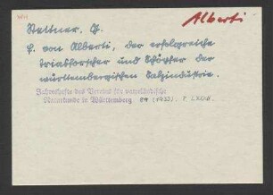 Literaturangabe, Jahreshefte des Vereins für vaterländische Naturkunde in Württemberg (1933) S. LXXXII