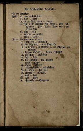 Die erheblichen Druckfeler.