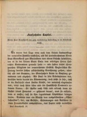 Paul Bronckhorst oder Die neuen Herren : Roman von Levin Schücking. = Ausgewählte Romane. Bdch. 4 - 6. 2