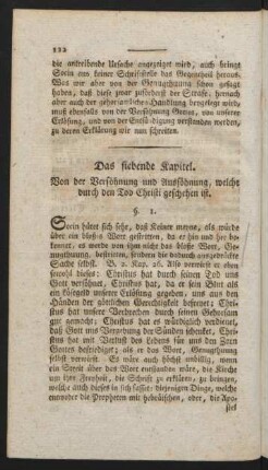 Das siebende Kapitel.