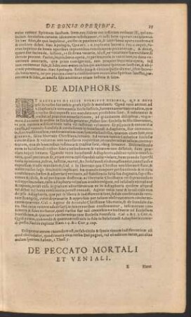 De Peccato Mortali Et Veniali.