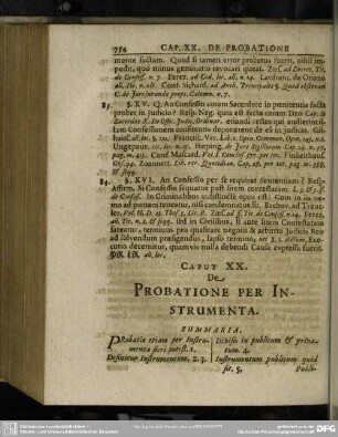 Caput XX. De Probatione Per Instrumenta