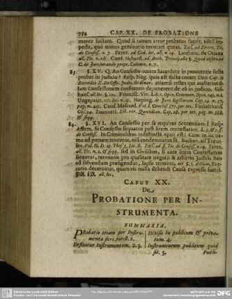 Caput XX. De Probatione Per Instrumenta