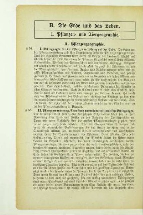 B. Die Erde und das Leben