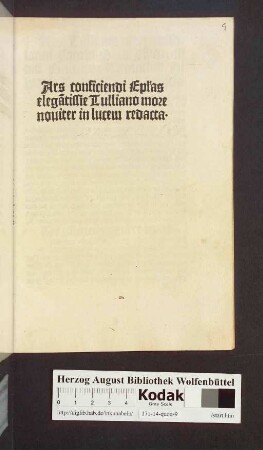 Ars conficiendi Ep[isto]las elega[n]tissi[m]e Tulliano more nouiter in lucem redacta