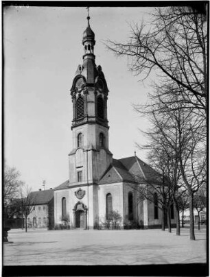Mühlburg Karl Friedrich Gedächtniskirche Ansicht von Südwesten