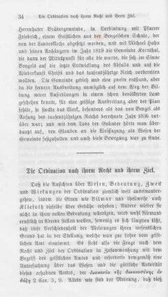34-57 Die Ordination nach ihrem Recht und ihrem Ziel