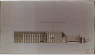 Kammerspiele (später: Schauspielhaus), Bochum: Südostansicht 1:100