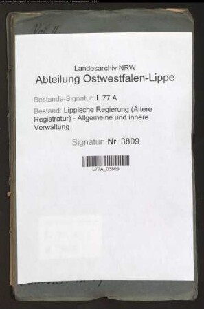 Lippische Hagel-Assekuranz-Sozietät (Hagelversicherungsgesellschaft), Bd. 2