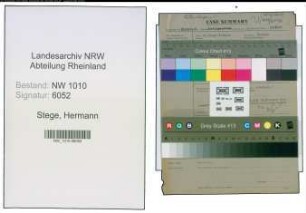 Entnazifizierung Hermann Stege , geb. (Amtsgerichtsrat)