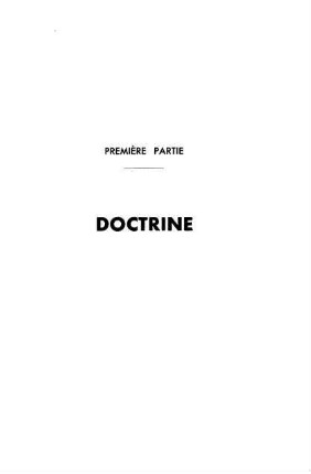 307-428, Première partie: Doctrine