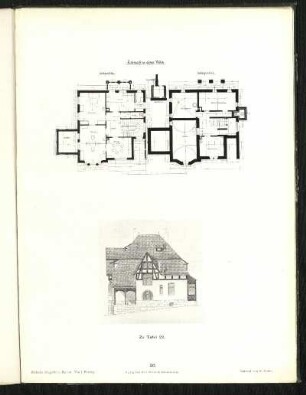 Entwurf zu einer Villa / Zu Tafel 22. / Entwurf von K. Herter.