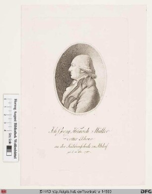 Bildnis Johann Georg Heinrich Müller