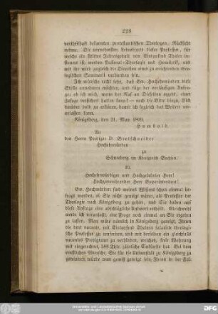 10. [Vom Oberhofprediger Reinhard]