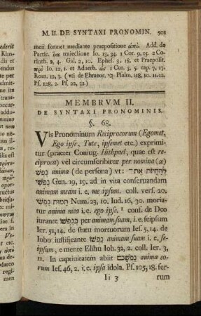 Membrum II. De Syntaxi pronominis.