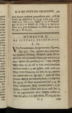 Membrum II. De Syntaxi pronominis.
