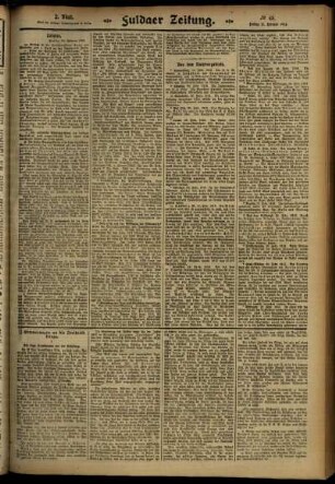 Zweite Ausgabe vom Freitag, den 21. Februar 1913.