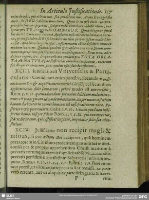 XCIV. Iustificatio non recipit magis & minus …