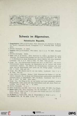 Schweiz im Allgemeinen (Nr. 1-146)