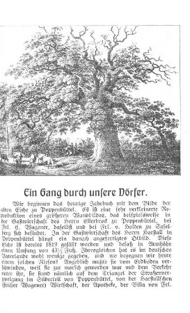 Ein gang durch unsere Dörfer.