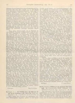 532-533 [Rezension] Nestle, Eberhard, Einführung in das griechische Neue Testament